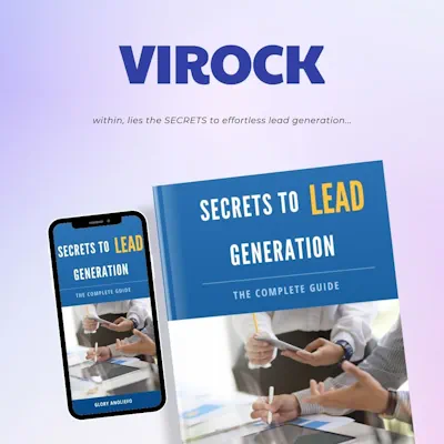 Virock eBook Mockup - Secrets to Lead Generation